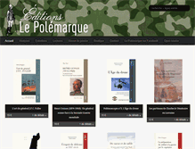 Tablet Screenshot of editions-lepolemarque.com